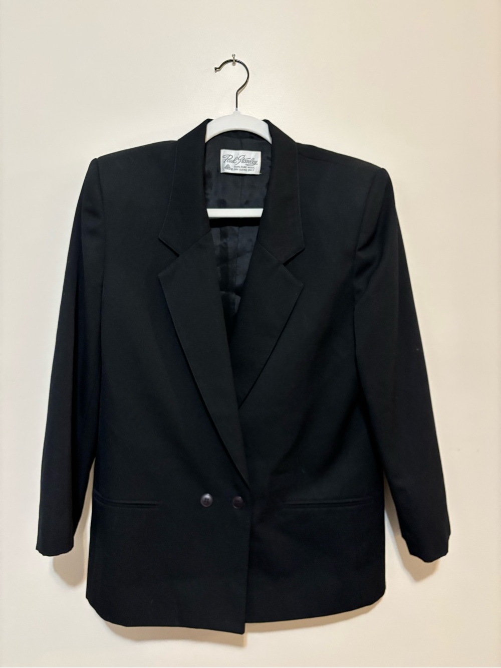 Stanley Black Double-Breasted Suit Jacket - Picture 3 of 6